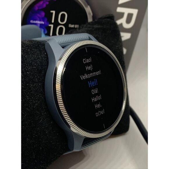 Garmin 62A020364 Unisex Gray Rubber Strap Digital Black Dial Smartwatch WAT38 main image 12